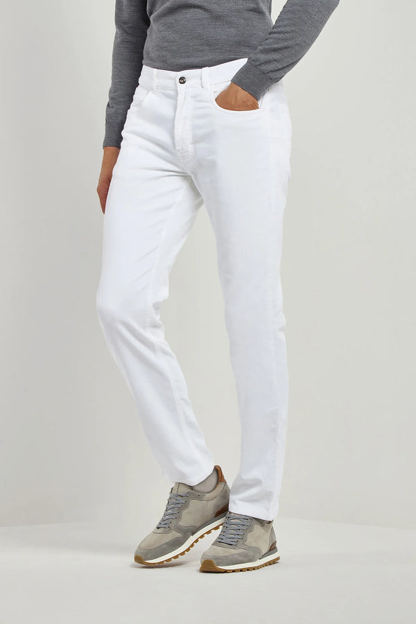 Corduroy Trousers, White 5 pocket trousers, Cotton 5 pockets trousers, High Rise 5 pocket trousers, Italian High Rise White Cotton Trousers, Pantaloni in velluto a coste, pantaloni bianchi a 5 tasche, pantaloni in cotone a 5 tasche, pantaloni a 5 tasche a vita alta, pantaloni italiani a vita alta in cotone bianco, Pantalon en velours côtelé, pantalon blanc à 5 poches, pantalon en coton à 5 poches, pantalon à 5 poches à taille haute, pantalon italien à taille haute en coton blanc,