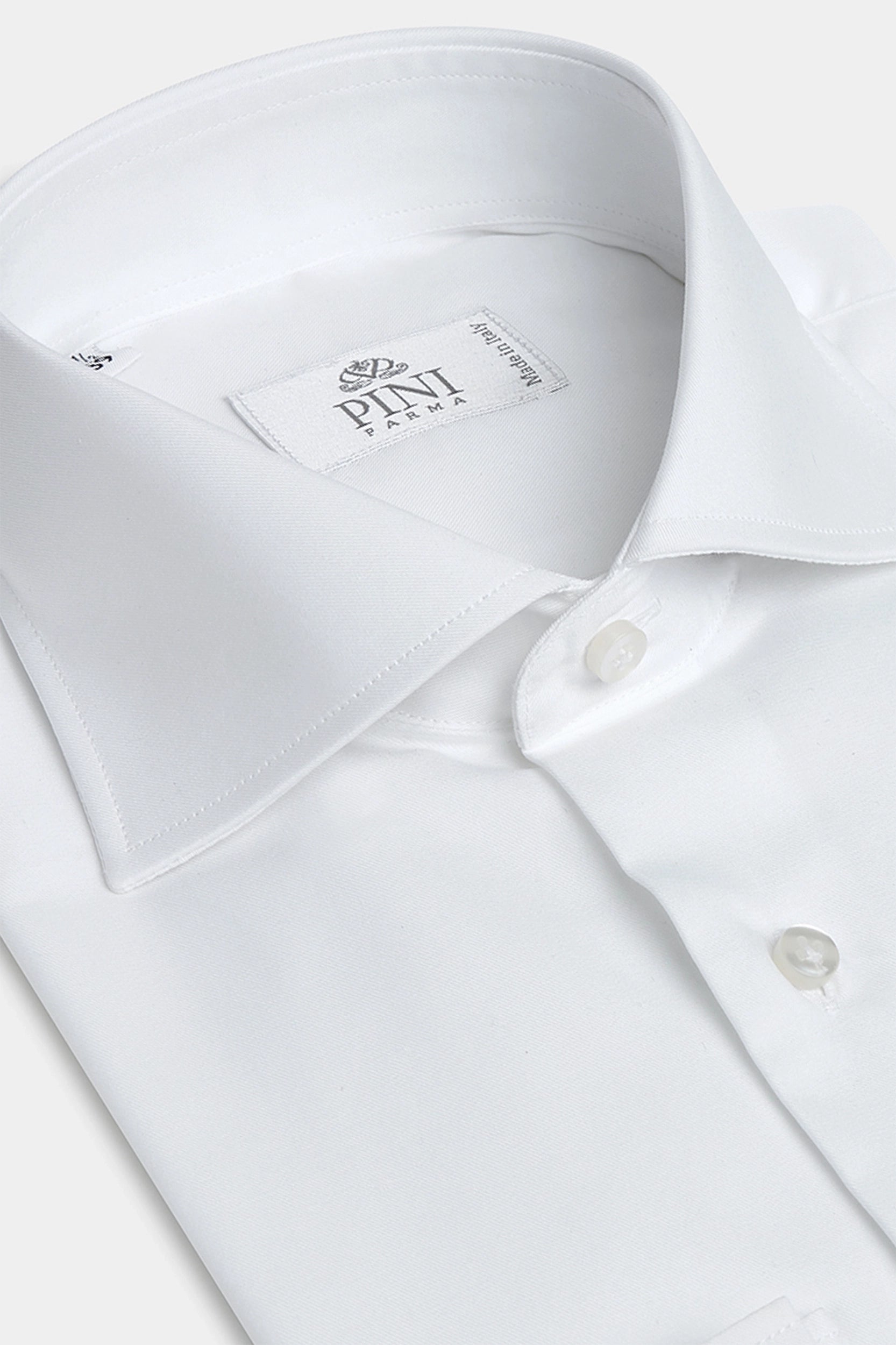 Chemise blanche à double revers - Made In Italy