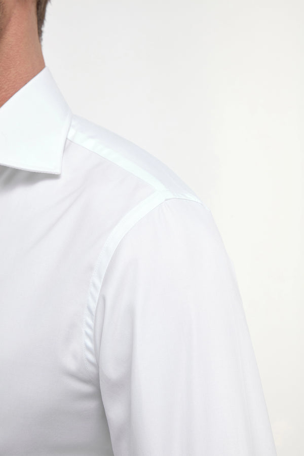 White Shirt with double cuff - Made In Italy