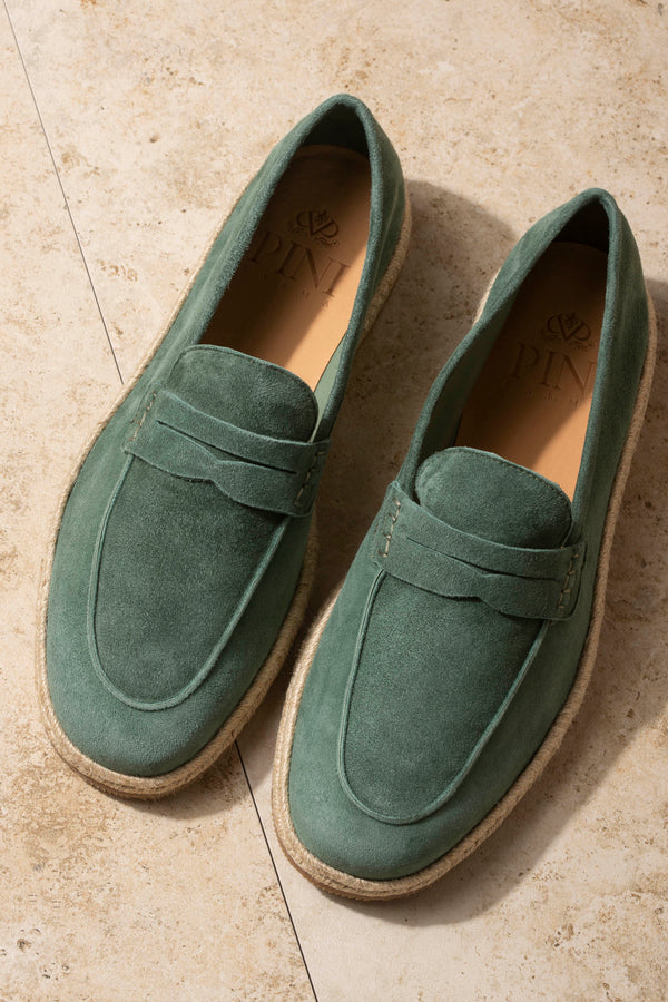 green espadrilles, espadrilles vertes, green beach shoe, penny espadrilles, green penny espadrilles, espadrilles penny vertes 