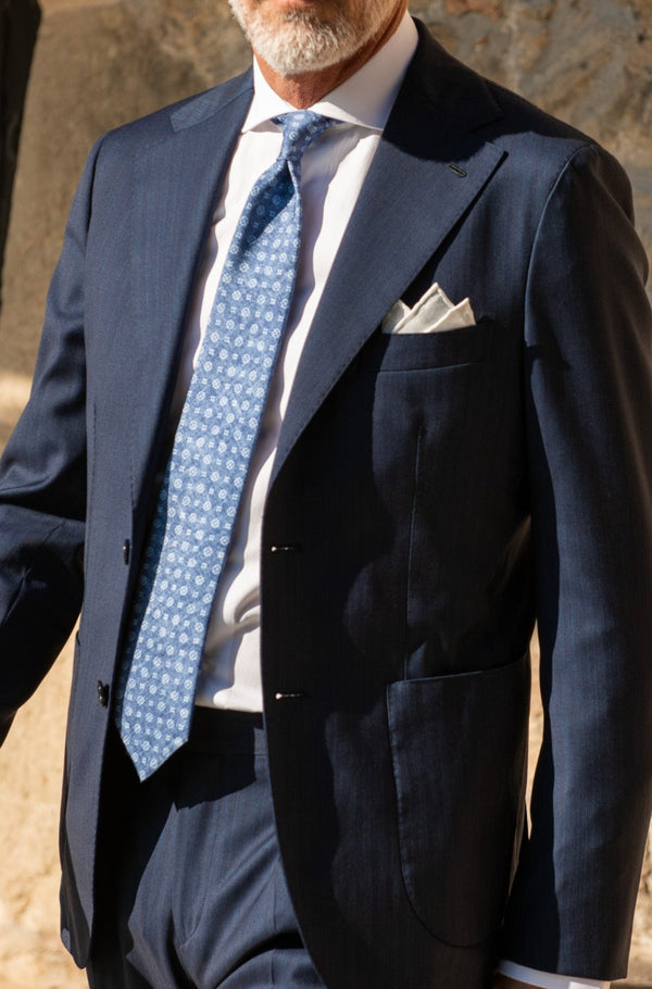 Blue solaro suit - Made in Italy