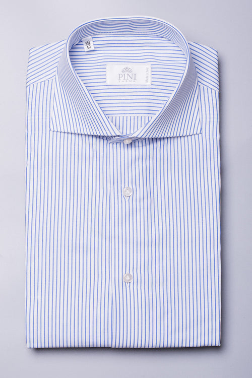 Blue Striped Shirt - Made in Italy