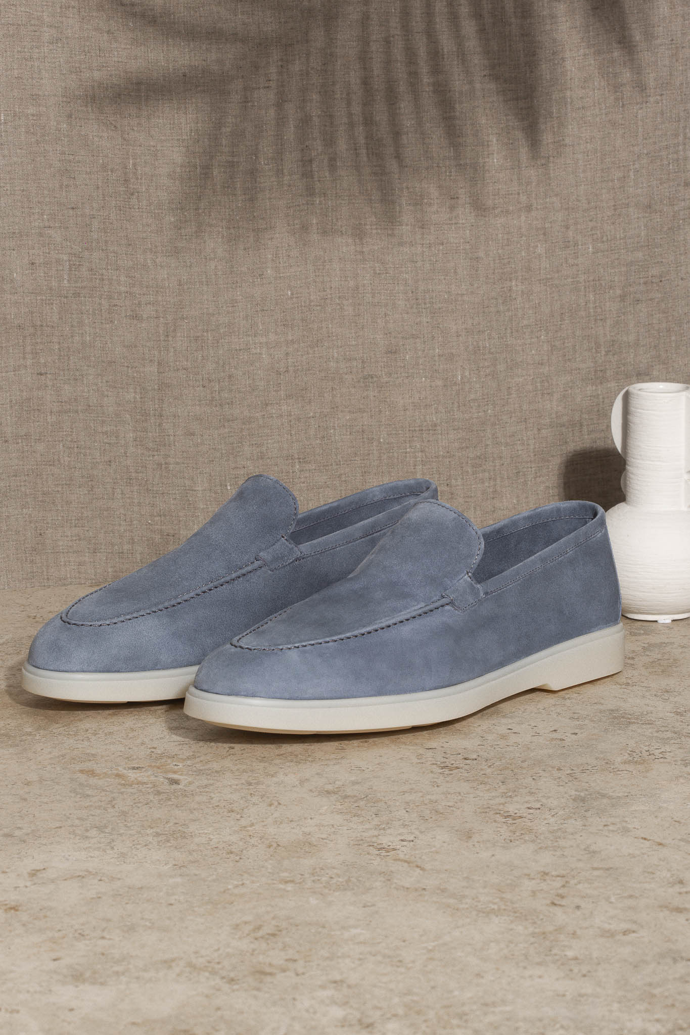 Mocassin bleu best sale ciel homme