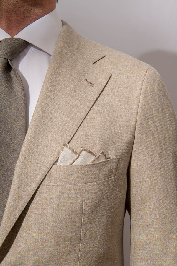 beige suit, costume beige, abito beige, men summer suit, costume homme d'été, abito uomo estate, wool silk linen suit, costume laine soie lin, costume de mariage, wedding suit, beige wedding suit, costume de mariage beige, abito matrimonio uomo  Edit alt text