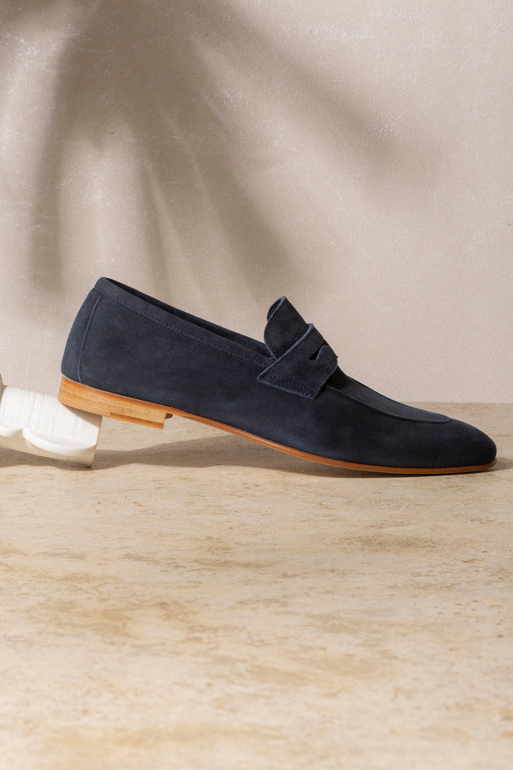 Mocassins souples bleus - Made In Italy