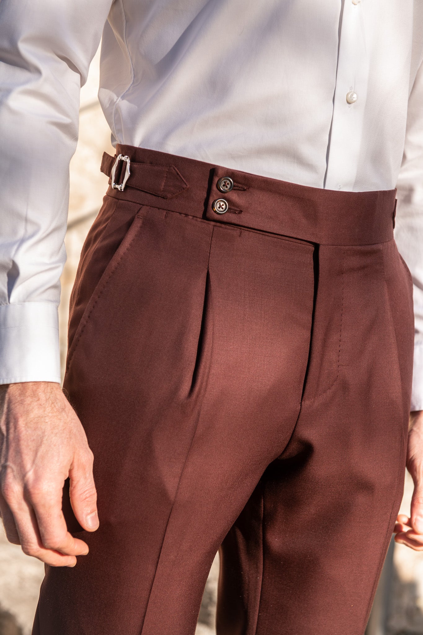 Tailored Italian Linen Miracle Trousers  MS Collection  MS