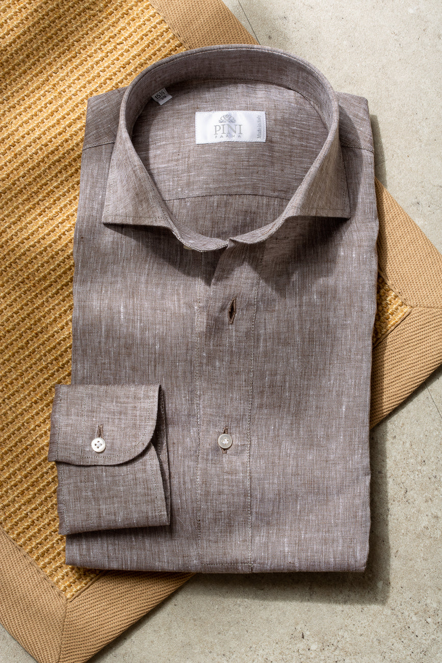 chemise en lin beige, beige linen shirt, beige shirt, chemise beige en lin, chemise d'été beige, summer beige shirt