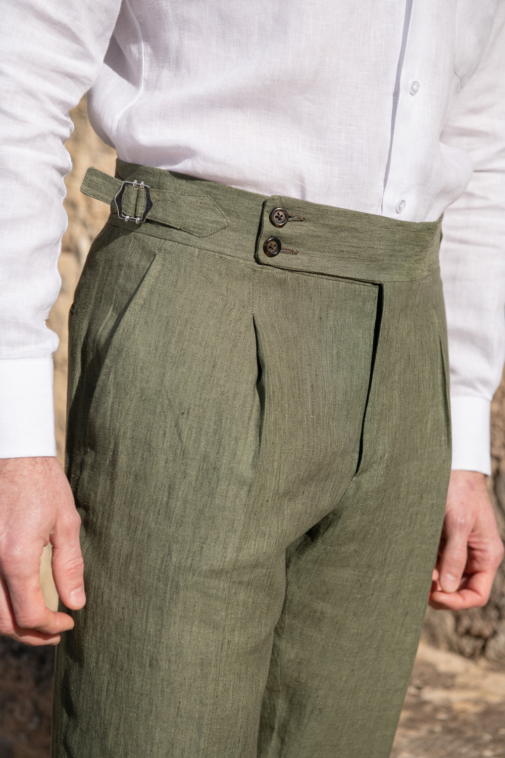 Men linen trousers, high rise linen trousers, green linen trousers, green summer linen trousers, Pantaloni di lino da uomo, pantaloni di lino a vita alta, pantaloni di lino verdi, pantaloni di lino verdi estivi, Pantalon en lin pour homme, pantalon en lin à taille haute, pantalon en lin vert, pantalon en lin vert pour l'été,