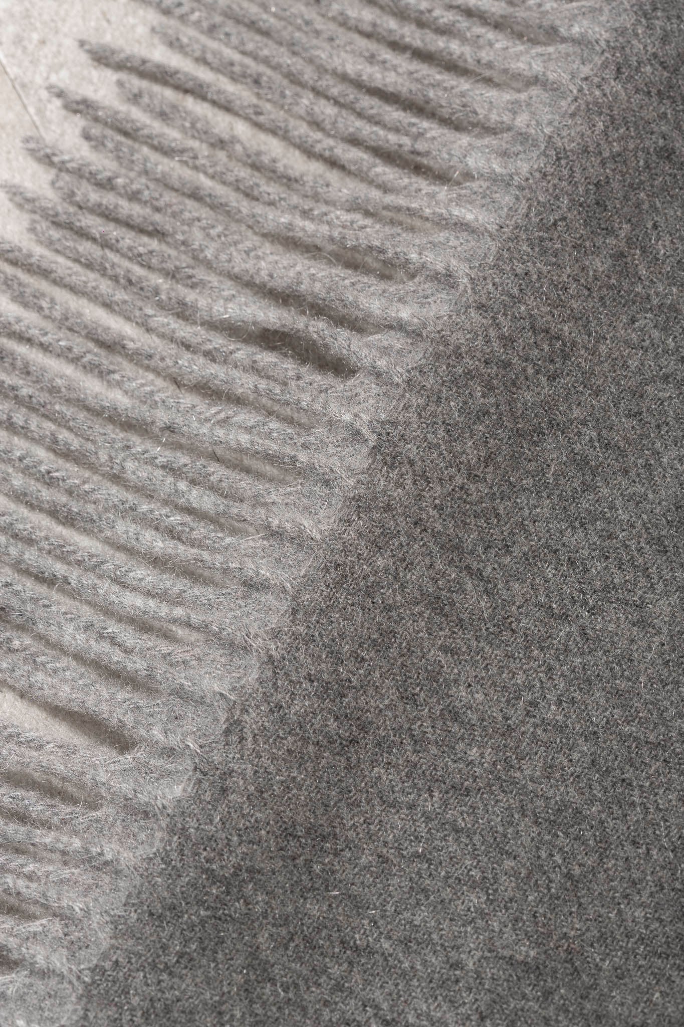 Écharpe en cachemire gris - Made in Italy