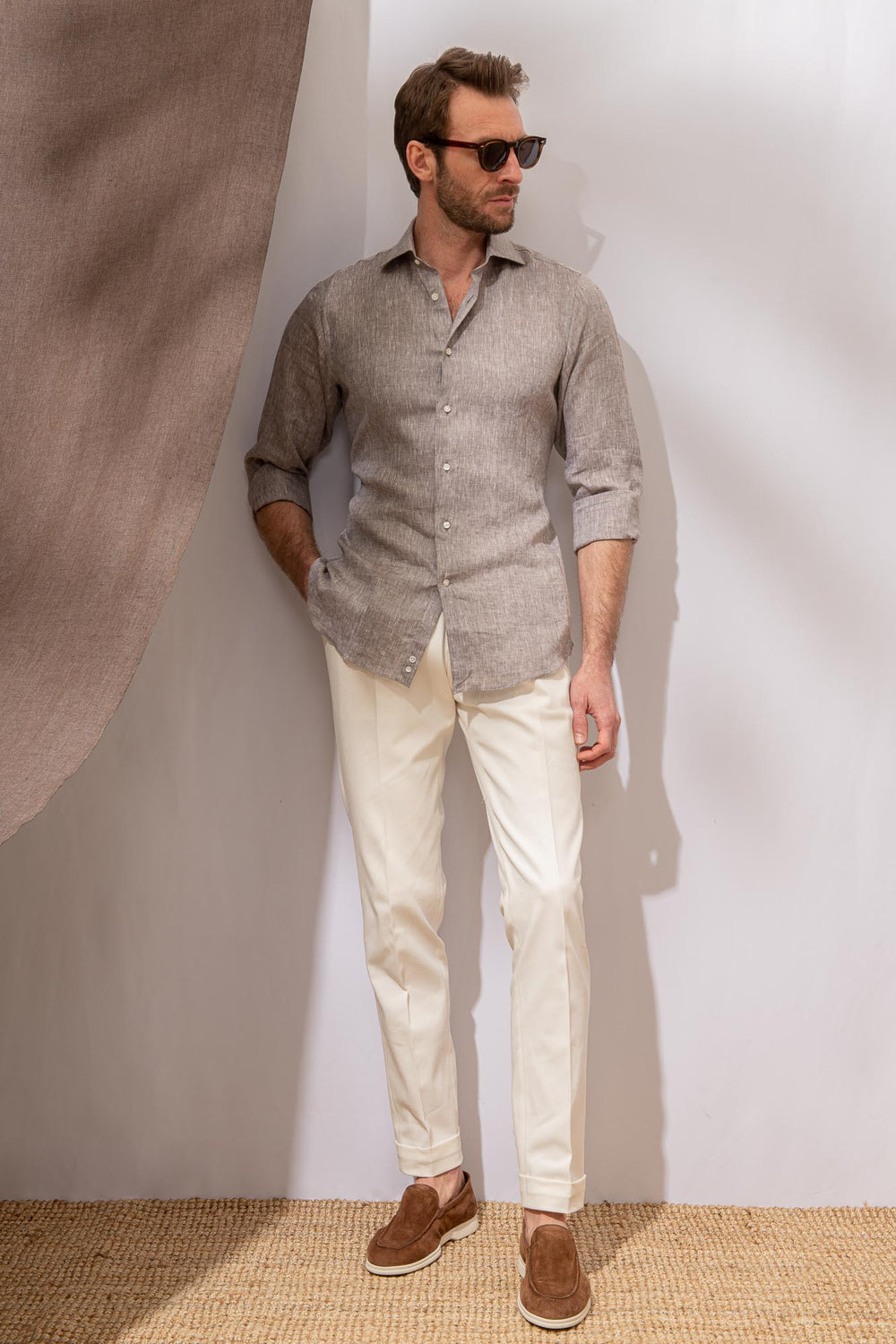 Camicia in lino Desert - Made in Italy