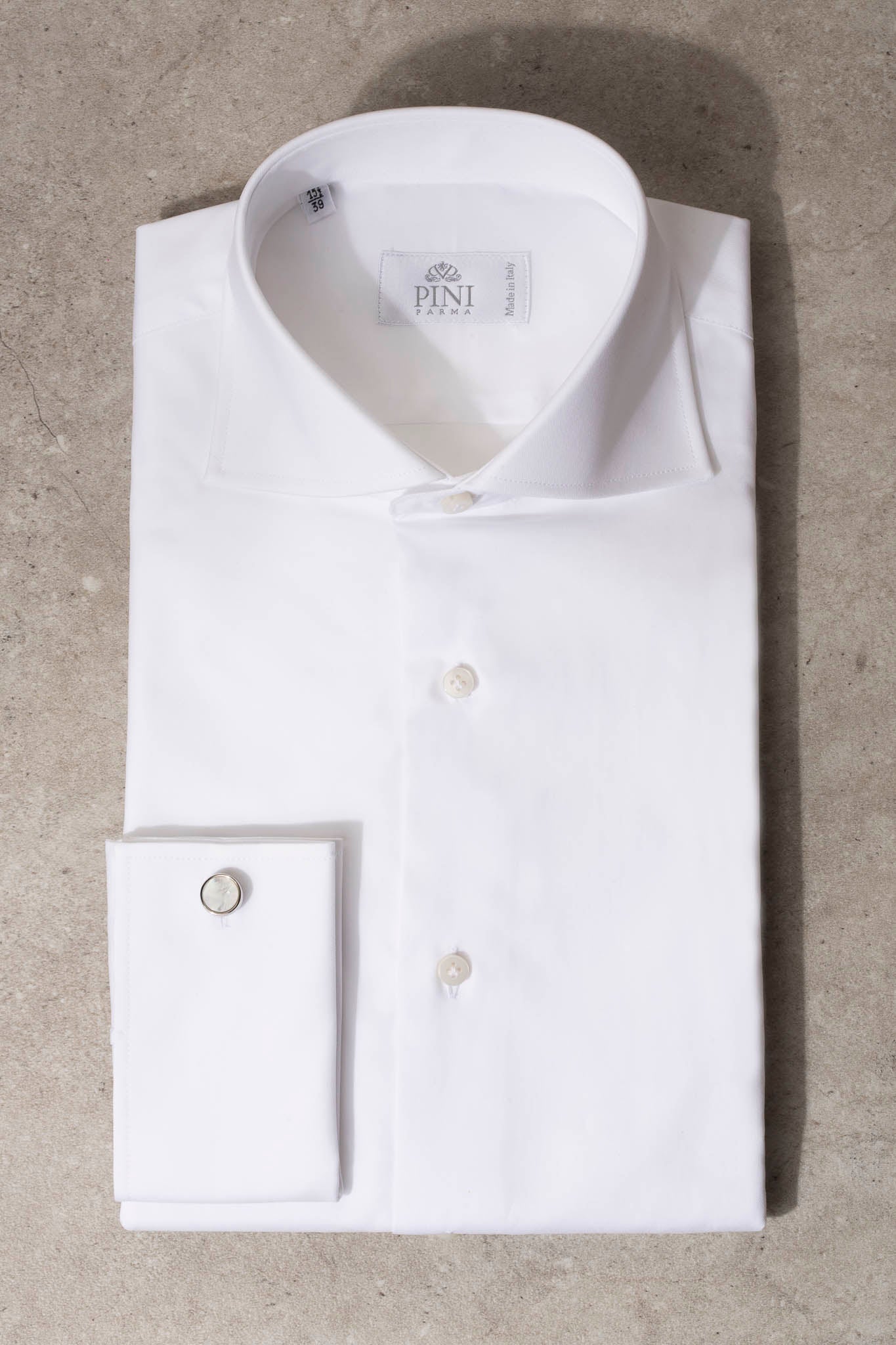 White Shirt with double cuff - Made In Italy