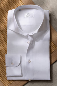 White linen popover shirt - Made in Italy - Pini Parma